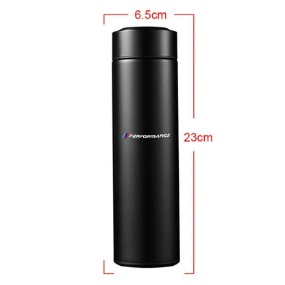 Termo inteligente con pantalla de temperatura, de acero inoxidable 304, con aislamiento al vacío, para BMW M Performance.