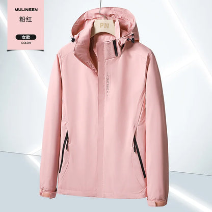 Men's Lightweight Waterproof Rain Jacket, Hooded Shell Outdoor Raincoat Hiking Windbreaker Jacket Coat