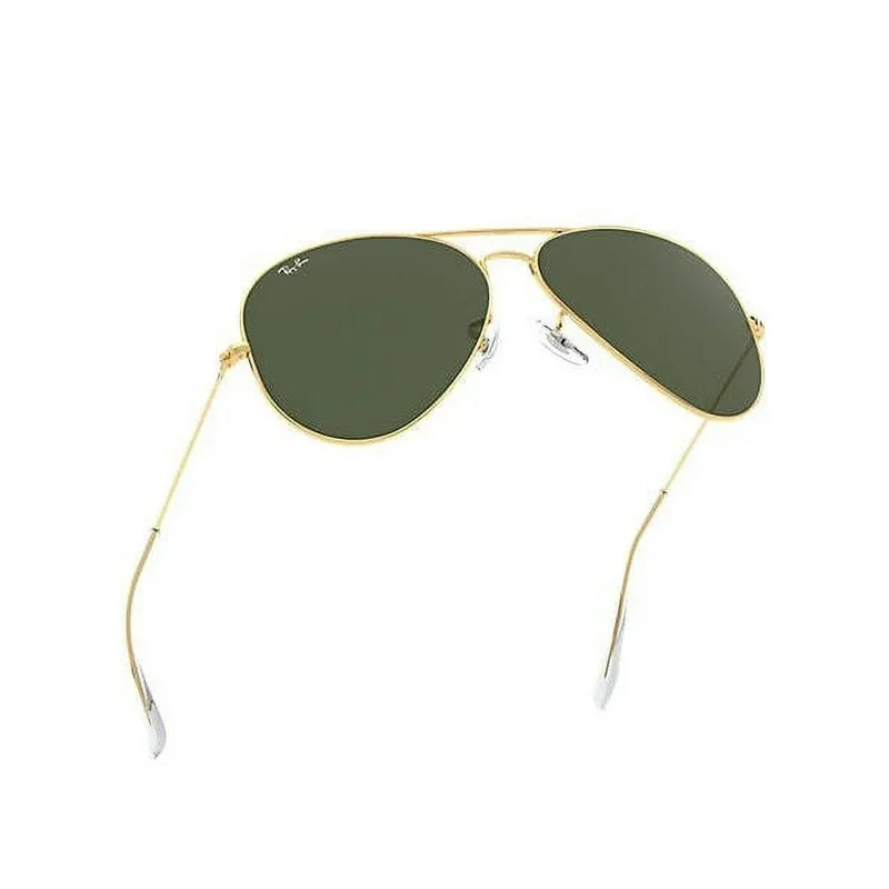 Rayban Original 3026 Aviator Glass Lenses 62mm Sunglasses Unisex Oval Classic Thin Metal Frame in box