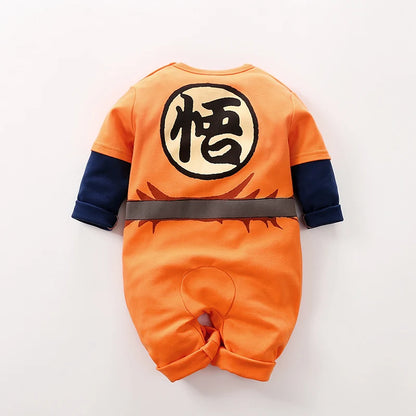Mono de algodón 100 % de manga larga para bebé, niño y niña, disfraz de cosplay de dibujos animados para recién nacido de 0 a 18 meses
