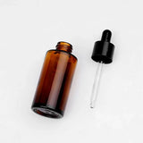 1pcs Brown dropper bottle  30ml brown flat shoulder glass bottle essential oil bottle 40ml essence bottle brown cream bottle