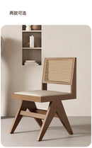 Rattan Nordic Relaxing Design Chair Accent Solid Wood Dining Modern Computer Office Aesthetic Relax Armrest Garden Furniture