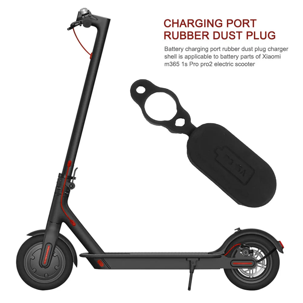 Porta de carregamento de bateria scooter, estojo de borracha, capa impermeável do carregador, Xiaomi M365 1S Pro 2