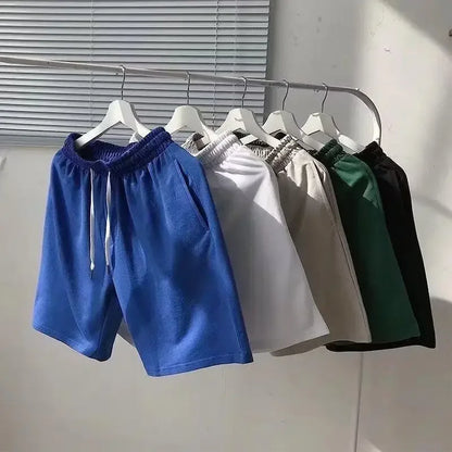 Trendy Brand Casual Loose-fit Men's Shorts Summer Home Comfort Sweatpants Sleepwear Stylish Five-piece Pants