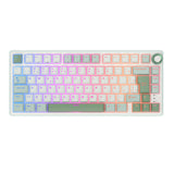 Teclado para juegos con cable Royal Kludge RK R75 de 80 teclas, retroiluminación RGB, 80 % de sellado, teclado mecánico intercambiable en caliente con teclas MDA PBT.