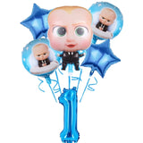 Decoração de festa de aniversário do tema dos desenhos animados, Talheres descartáveis, Balão para meninos e meninas, Baby Shower, Presente para crianças