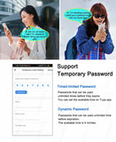 Tuya WIFI Double Side Fingerprint Lock Waterproof Outdoor Gate Passcode Rfid Card Keyless Smart Door Lock