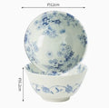 Household Ceramic Tableware Set Japanese Style Simple Restaurant Sushi Plate Circular Flower Patterns Fruit Plates