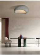 Nordic Wabi Sabi LED Ceiling Lamps Minimalist Cream Style Living Room Bedroom Ceiling Light 45/52/60/70cm Home Decor Chandeliers