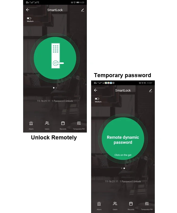 H4 Tuya Electronic Lock Wifi Smart Door Lock Fingerprint Lock Password IC Card Key USB Charge For Smart Home