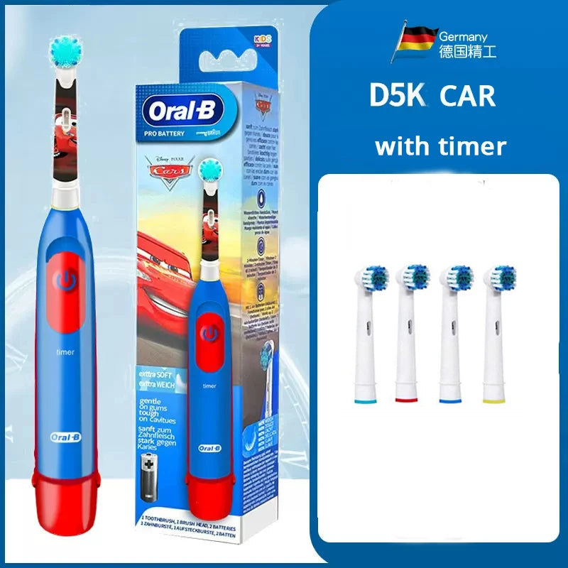 Oral B Electric Toothbrush for Kid Soft Brush Rotation Clean Teeth Brush For Kid Gentle Clean Teeth Waterproof Kid Tooth Brush
