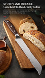XINZUO-Juego de Cuchillos de Cocina de acero inoxidable 1,4116, herramienta de corte con mango de sándalo rojo de alta calidad, 5 uds., Alemania