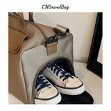 Customizable Name Crossbody Sports and Fitness Bag Oxford Cloth Women's Bag Luggage Bag Lightweight Short Distance Travel Bag