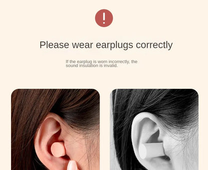 10/24/60pcs Comfortable Earplugs Antinoise Ear Plugs Sleep Noise Reduction Ear Protector for Sleep Soft Foam Earplugs Anti-Noise