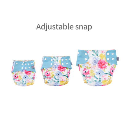 Elinfant New Matching waterproof baby pcoket diapers 8 pcs gray mesh cloth diapers and 8pcs microfiber inserts
