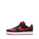 Tênis Nike Court Borough Series Low 2 Preto e Vermelho Estilo Infantil