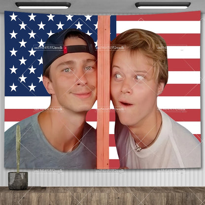 JJ Outerbanks Tapestry JJ Maybank American Flag Aesthetic Bedroom Decoration Obx Outer Banks Tapestrys Home And Garden Banner