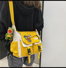 Harajuku Men Nylon Crossbody Bags for Women Messenger Bag Girls School Book Bags Youth Canvas Handbags Shoulder Bag Sac Bolsas