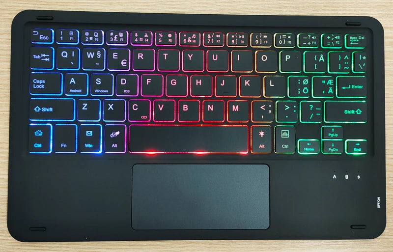 Bluetooth Keyboard Case For Xiaomi Pad 7 7 Pro 11.2 Trackpad Tablet Case Russian Arabic Hebrew Spanish Korean French Keyboard