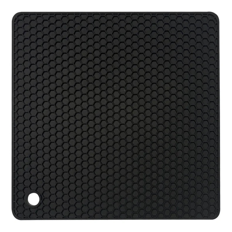 18cm Square Silicone Mat Heat Resistant Potholder Dining Table Placemat Non-slip Pot Holder Cup Coaster Kitchen Accessories