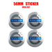 silver blue STICKER
