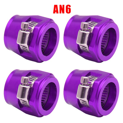 4pc an4 an6 an8 an10 an12 braçadeira de acabamento de mangueira de carro radiador modificado clipe de tubo de combustível fivela universal braçadeiras de mangueira finalizador de extremidade de óleo