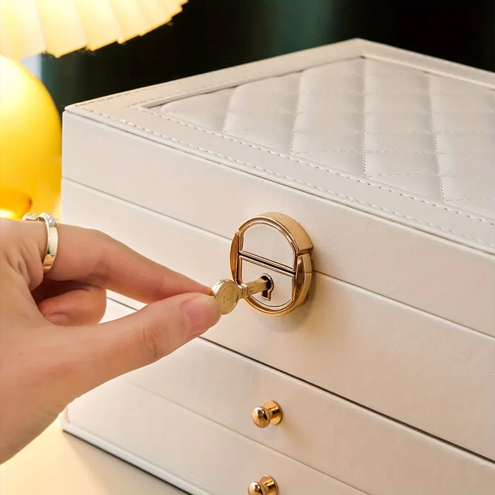 1 caja de almacenamiento de joyas, caja de almacenamiento de joyas para collares y pendientes, opción Ideal para regalos