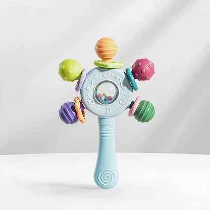 Baby Toys 0 6 Months Rattle Teether Development Games Sensory Toys Soft Silicone Teether Chewable For Newborns Babies 12 Months