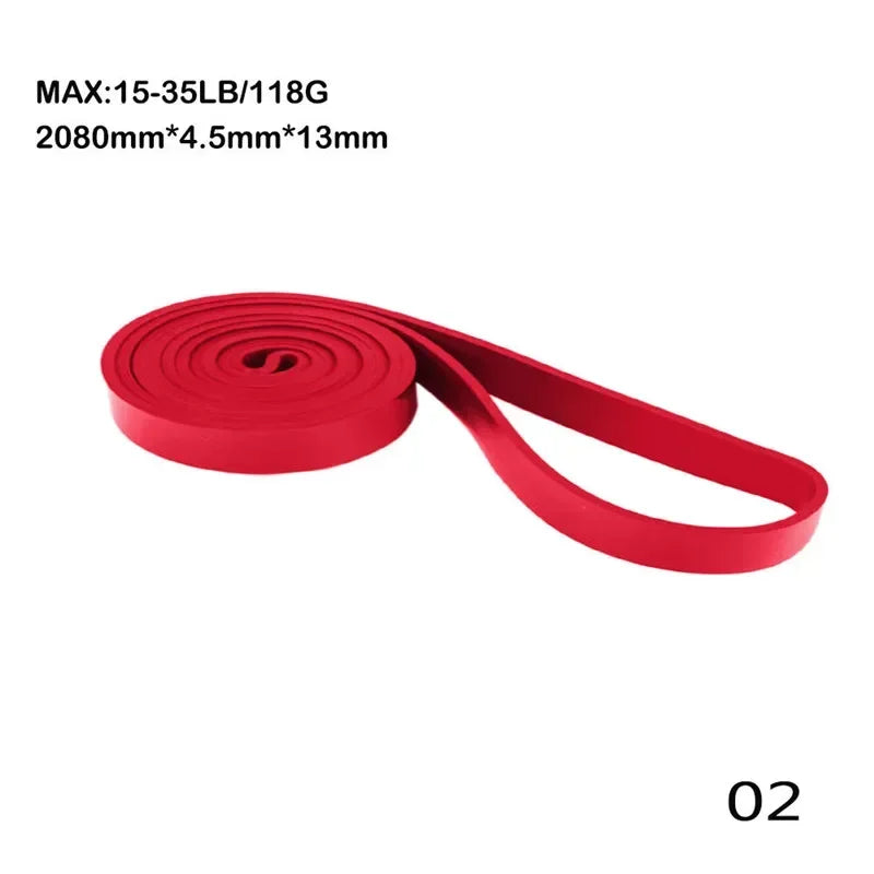 Fitness Rubber Resistance Bands 208cm Multi Specification Yoga Elastic Bands For Strength Training Equipment Sports Accessories