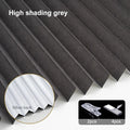 Self-Adhesive Pleated Blind High Shading Non-Woven Window Shade Bathroom Kitchen Balcony Zebra Blackout Curtain