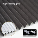 Self-Adhesive Pleated Blind High Shading Non-Woven Window Shade Bathroom Kitchen Balcony Zebra Blackout Curtain