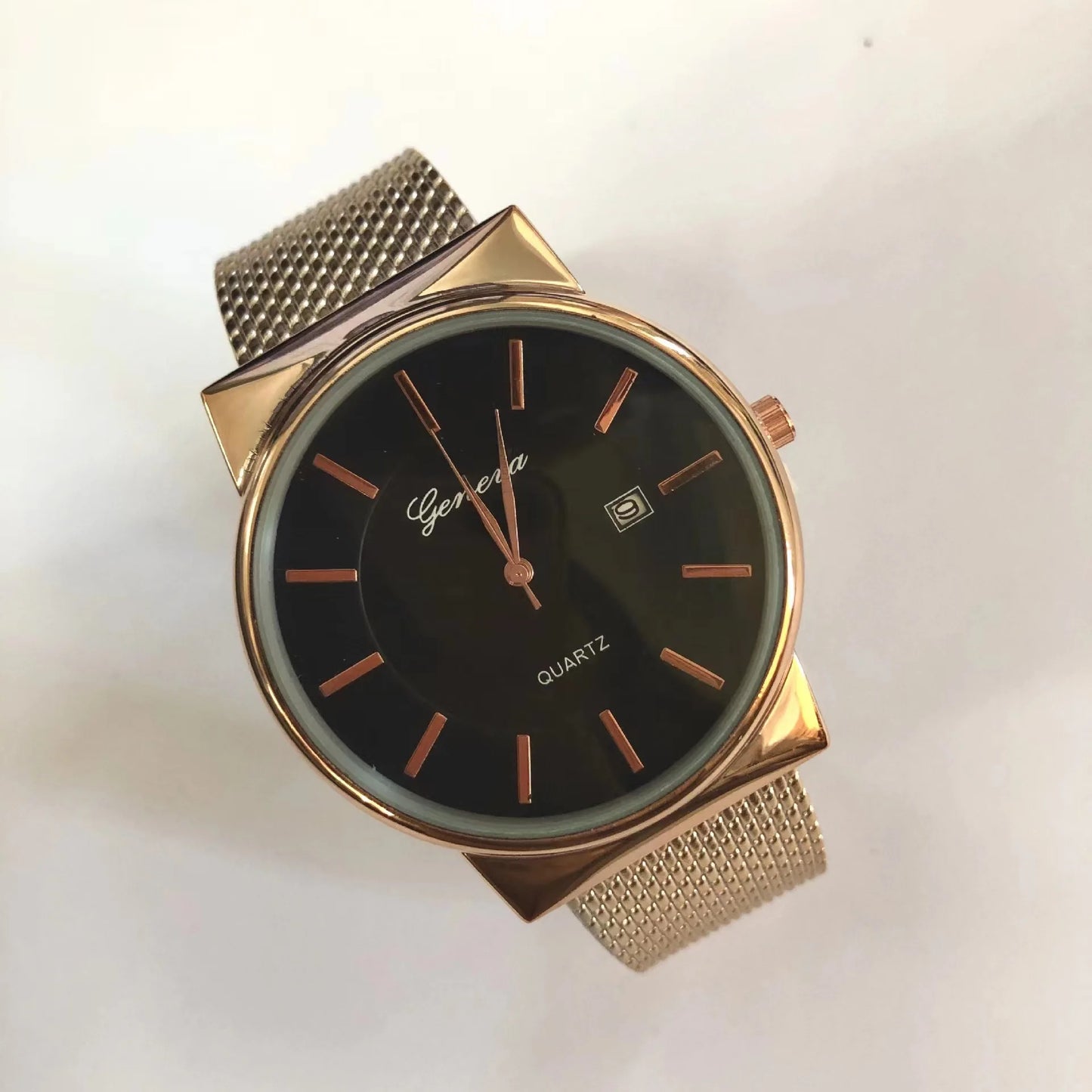 New 2023wokai business watch Quartz sports leisure belt men's watch Wheel pattern personality women clock
