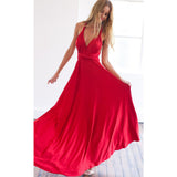Sexy Women Multiway Wrap Convertible Boho Maxi Club Red Bandage Long Dress Party Bridesmaid Infinity Robe Longue Femme