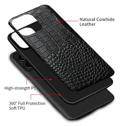 Genuine Cowhide Leather Phone Case for Xiaomi Mi 14 Ultra 13T Pro 14T Pro Poco X6 Pro Back Cover for Redmi Note 13 Pro Plus 5G
