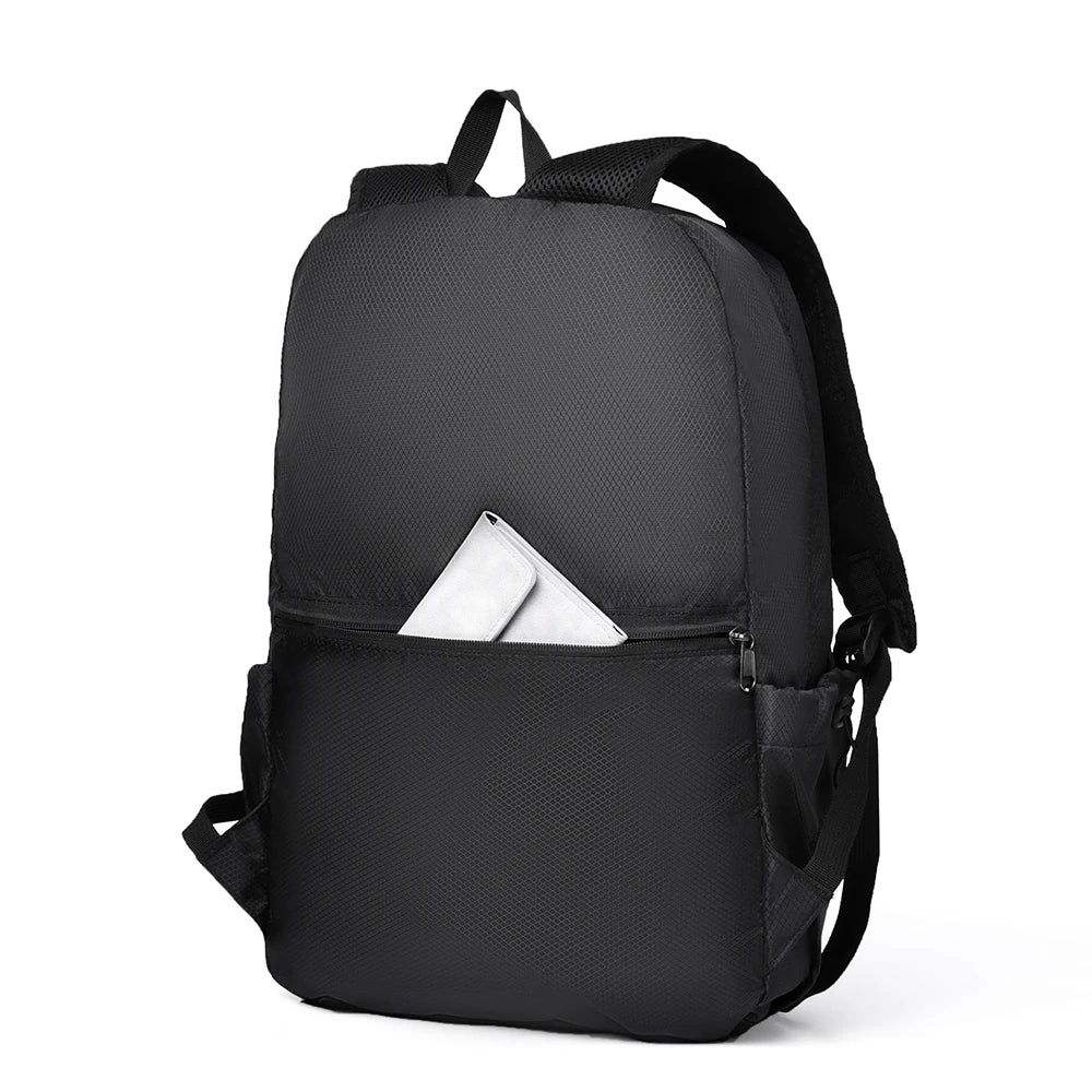Unisex Foldable Expandable Nylon Backpack Lightweight Casual Large Capacity Multifunctional Outdoor Sports Travel Bag