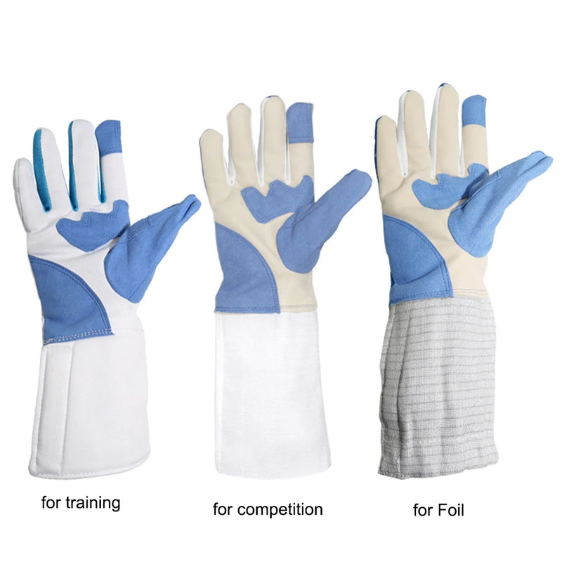 1pc Fencing Gloves Foil Non-slip Gloves For Training Competition Adult Children XXS-XXL Sports Team Accessories Protect Parts