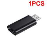 10-1Pcs Micro USB Female To Type C Male Adapter OTG Converter Micro-B To USB-C Connector Phone Charger Cable Adapter For Samsung