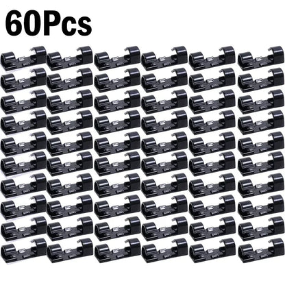 1/100Pcs Cable Clips Self-Adhesive Cable Organizer Cord Management System Cord Holder for Wire Management Desk Car Office Home
