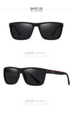 BARCUR Design TR90 Sunglasses Men Polarized Light Weight Sports Sun Glasses Women Eyewear Accessory Oculos UVAB Protection