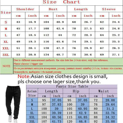 New men's autumn and winter hooded sweatshirts, sportswear, outdoor fashionable jogging couple pullovers and trousers two-piece