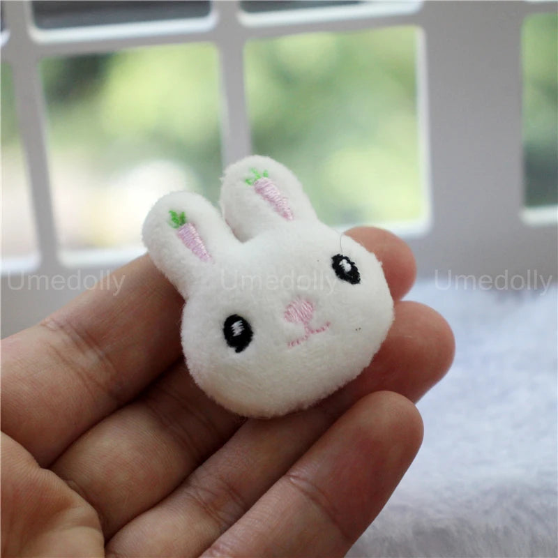 1/6 or 1/12 Scale Miniature Dollhouse Bear Rabbit Plush Toy Mini Kids Room Decor for OB11 Blyth Doll Accessories