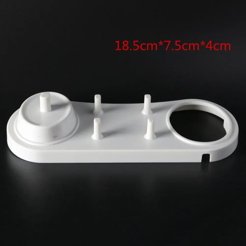 1Pc Oral B Electric Toothbrush Holder Bracket Bathroom Stand Base Support with Charger Hole for Tooth Brush Heads