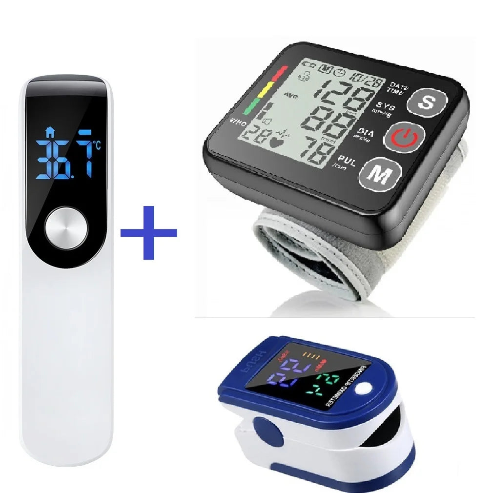 Automatic Heart Rate Pulse Meter BP Monitor Healthy Digital Arm Blood Pressure Meter Cuff Medical Automatic Pressure Tonometer