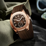 NIBOSI Luxury Men‘s Watches Business Waterproof Male Clock Luminous Silicone Band Date Square Quartz Man Watches Reloj Hombre