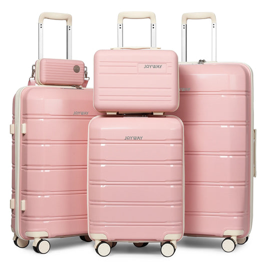 Joyway Travel Luggage Sets, Stylish Carry On Checked Suitcase Set,Sturdy Durable Scratch-resistant,TSA Lock,Spinner Wheels