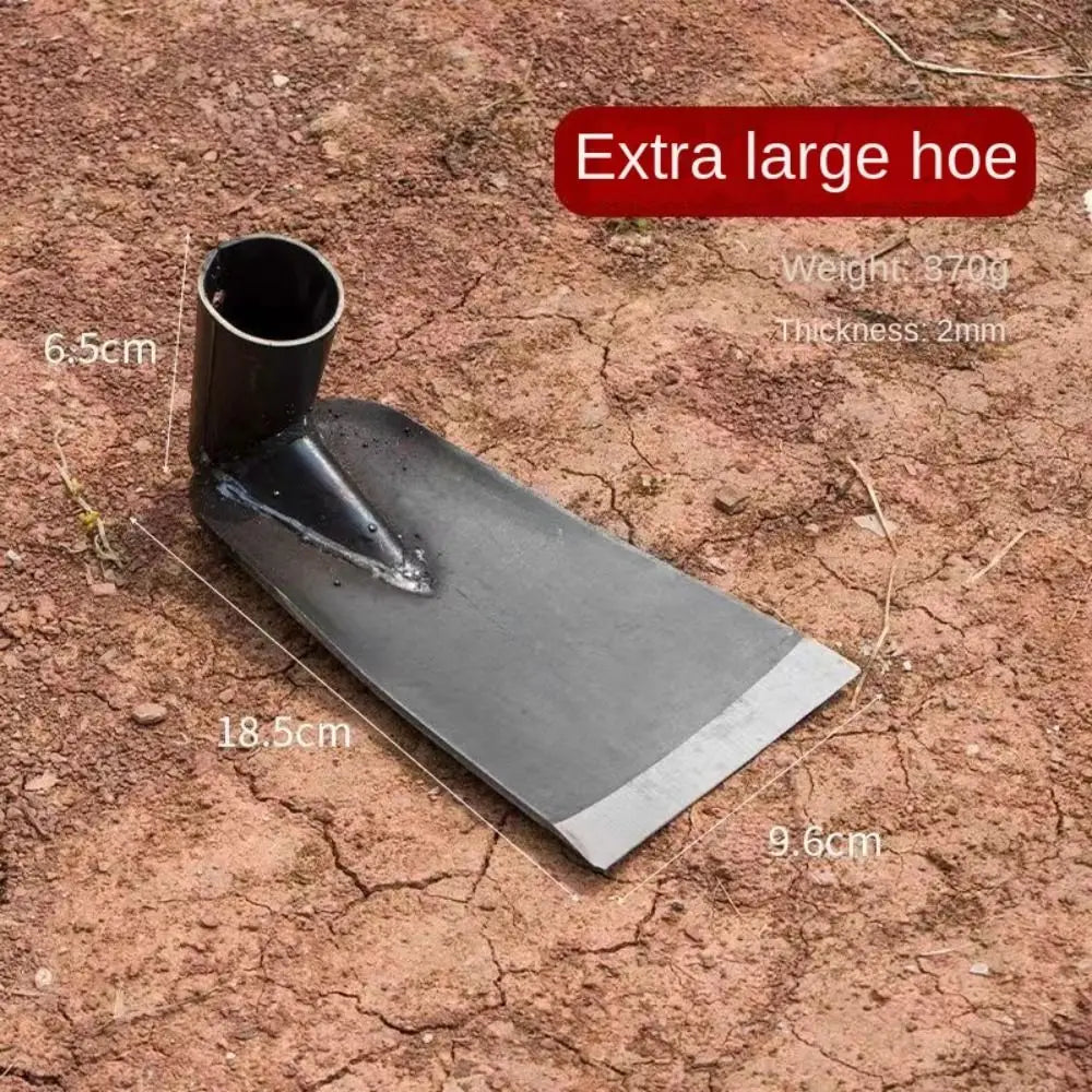 Durable Garden Hoe Household Outdoor Farming Tools Forging Weeding Hoe for Digging Soil Planting Vegetables Flowers