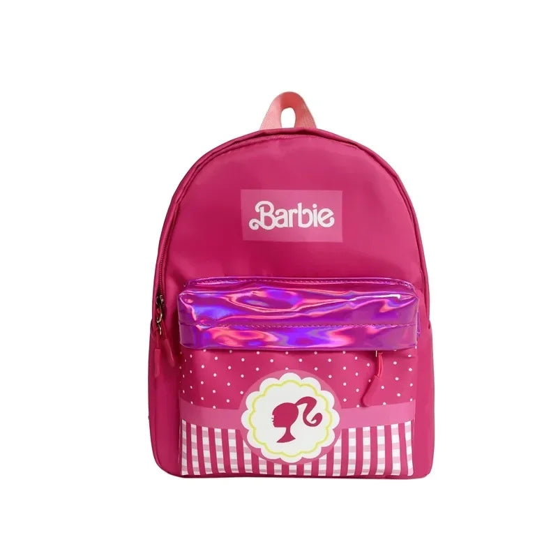 Kawaii Barbie Cartoon Anime Fashion Backpack Girl Barbie Princess Backpack Cute Kindergarten Kids Schoolbag Gift Toys