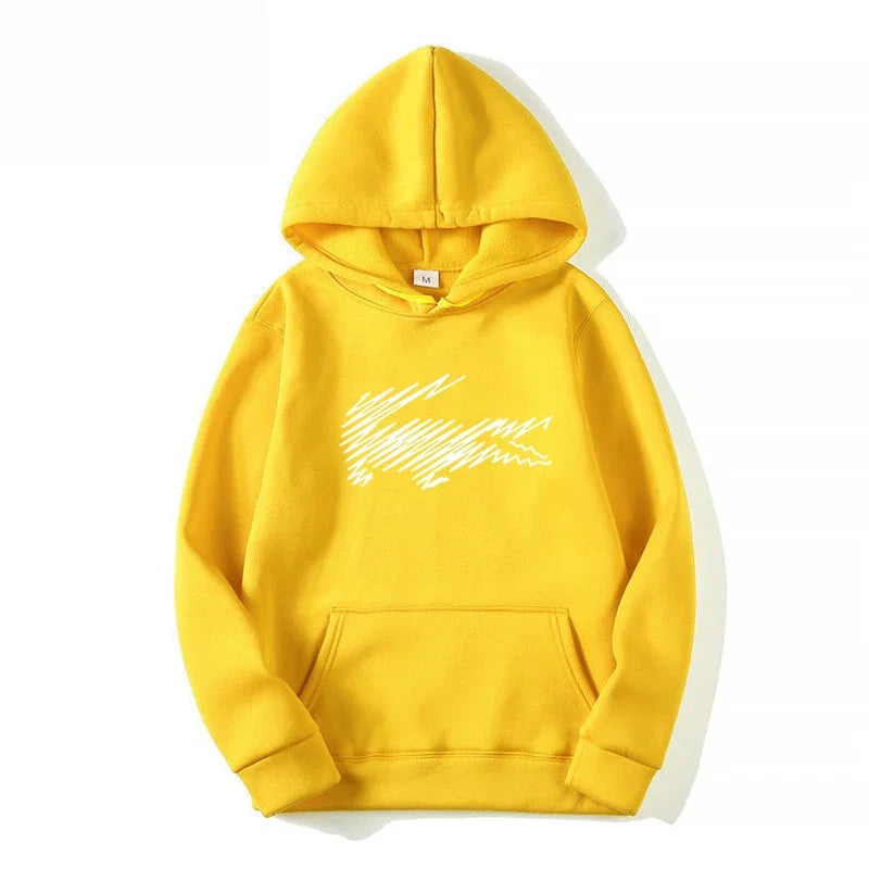 Men's and Women's Hoodie Sweatshirt Fashion Print Black Gray Pink Hooded Hip Hop Wool Hoodie Men's Brand Hoodie Street Clothing