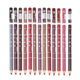 Professional Wood Lip liner Waterproof Lady Charming Lip Liner Soft Pencil Makeup Women's Long Lasting Cosmetic Tool 28Color