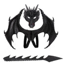 Animal Cospty Dragon Costume Purim Christmas Gift Carnival Party  Cosplay Set Wing and Tail faucet Costume